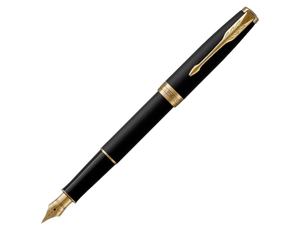 Ручка перьевая Parker Sonnet Matt Black GT, черный/золотистый