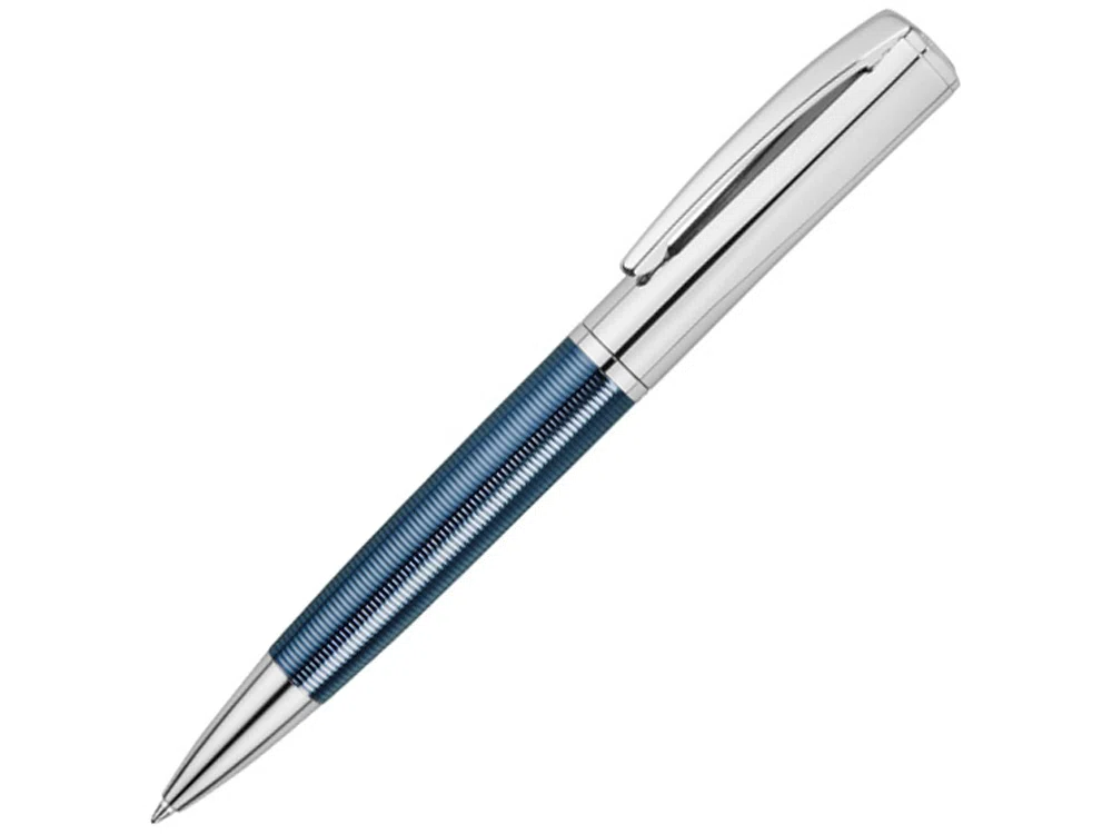 Ручка металлическая шариковая Conquest Blue, синий/серебристый