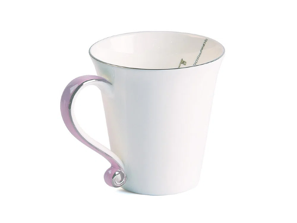 Кружка CUP ALICE LILAC, белый