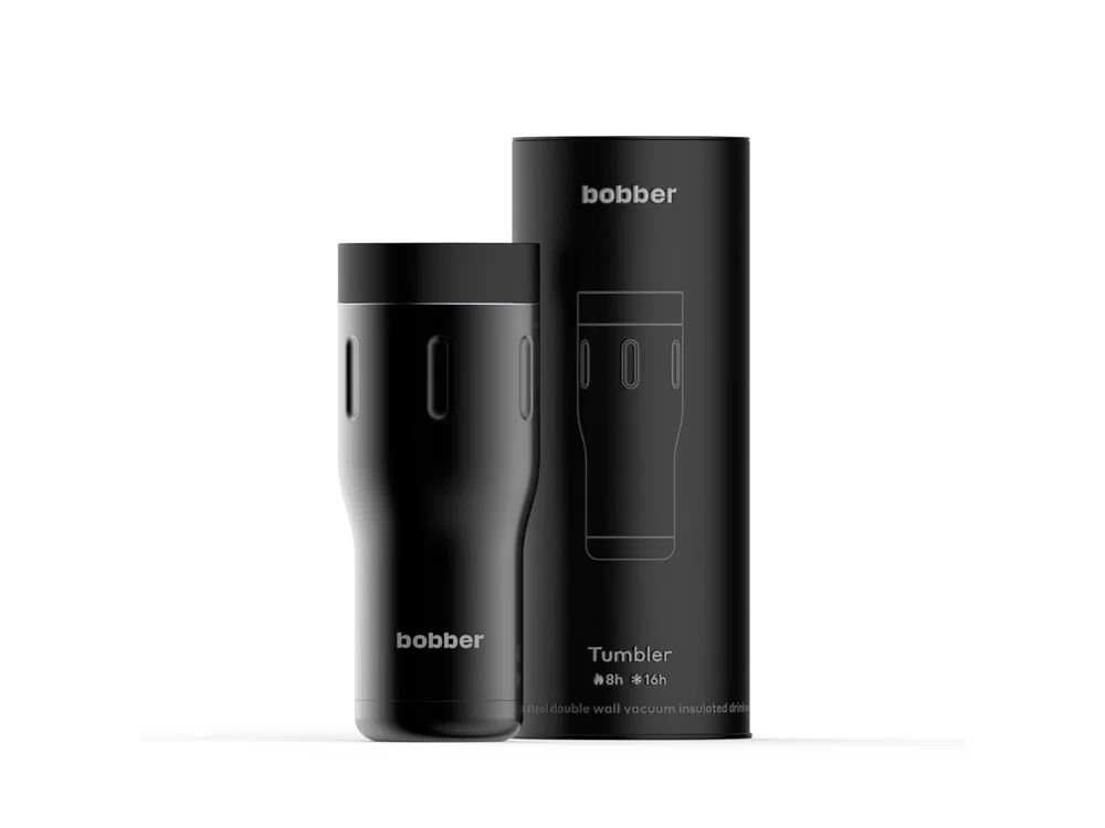 Вакуумная термокружка Tumbler, 470 мл, черный