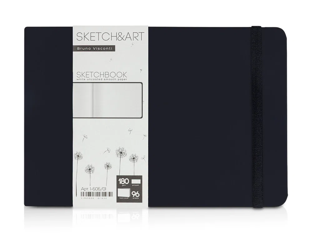 Скетчбук Sketch & Art 180 г/м2, soft-touch, черный