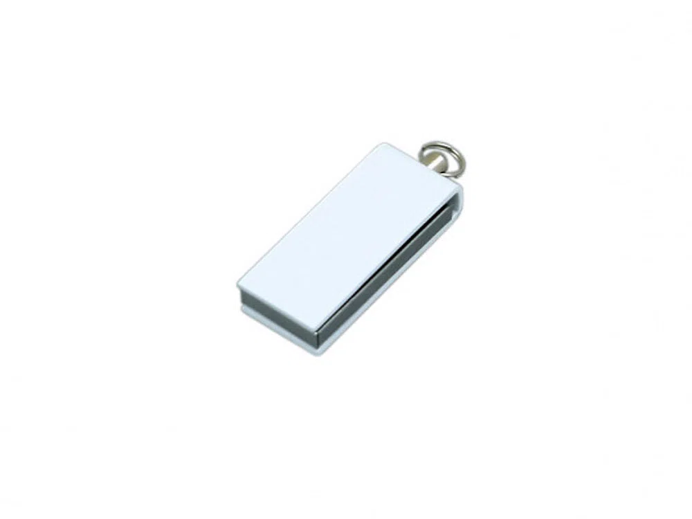 USB 2.0- флешка мини на 8 Гб с мини чипом в цветном корпусе, белый