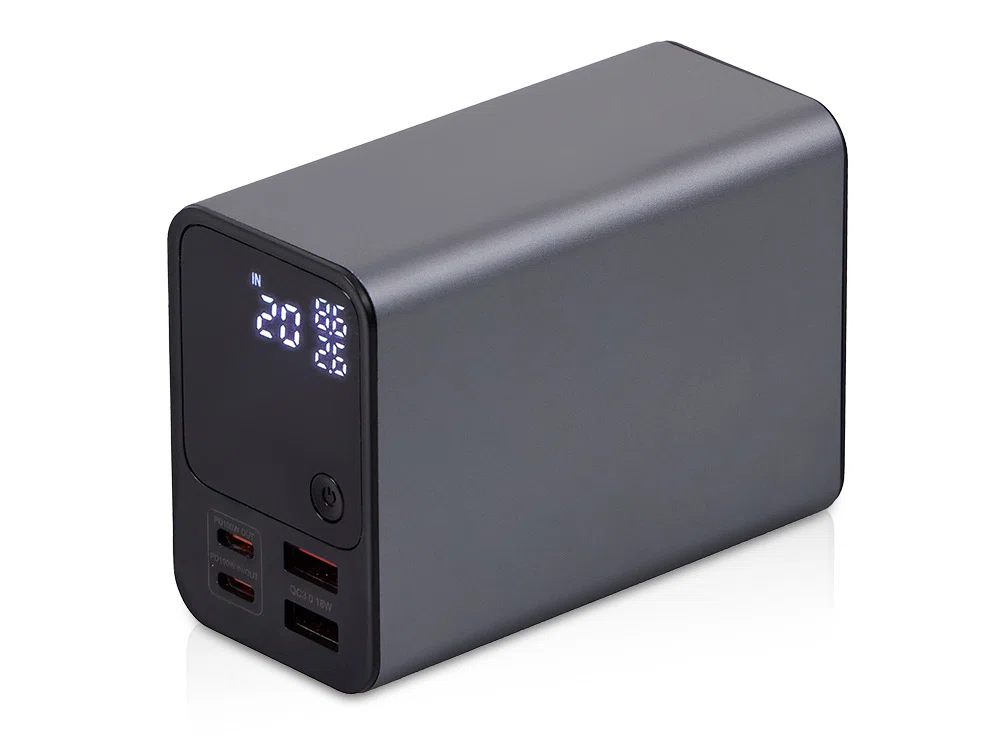 Внешний аккумулятор для ноутбуков EpIQ, 100 Вт, 30000 mAh, темно-серый