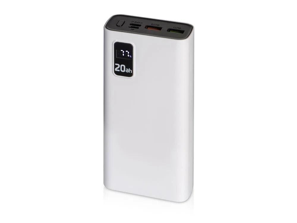 Портативный внешний аккумулятор FAST, 20000 mAh, белый