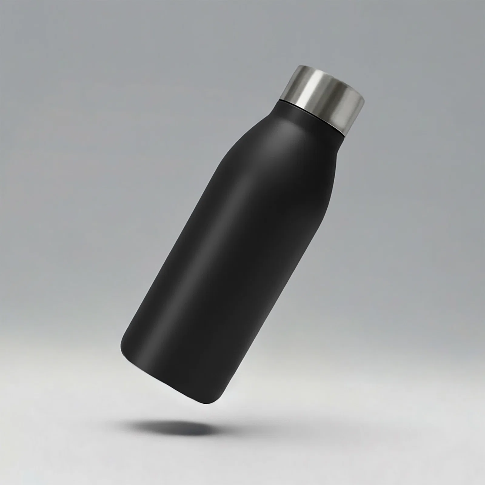 Вакуумная термобутылка Brottle c медной изоляцией, тубус, 600 мл, черный