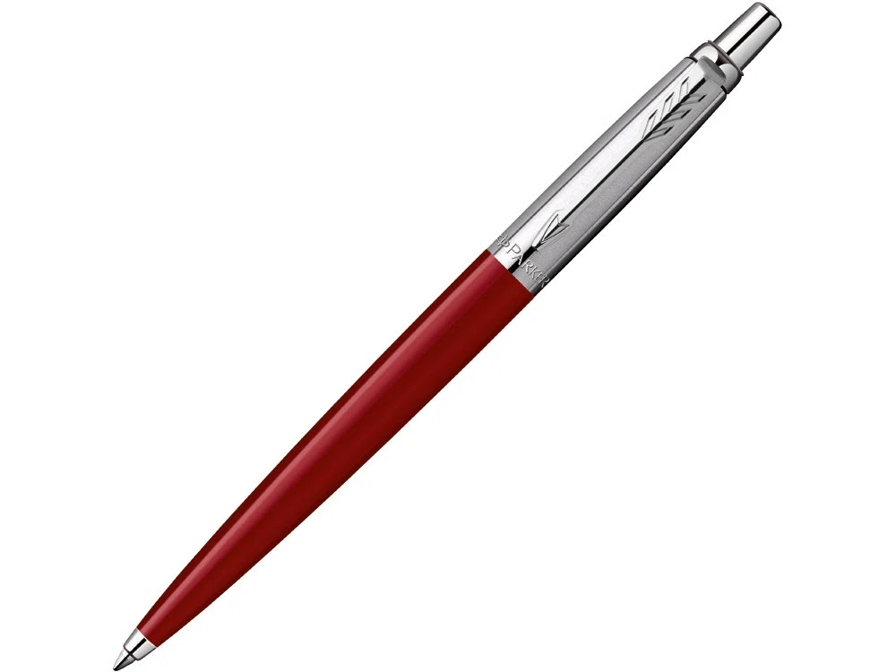 Ручка шариковая Parker K60, красный, серебристый