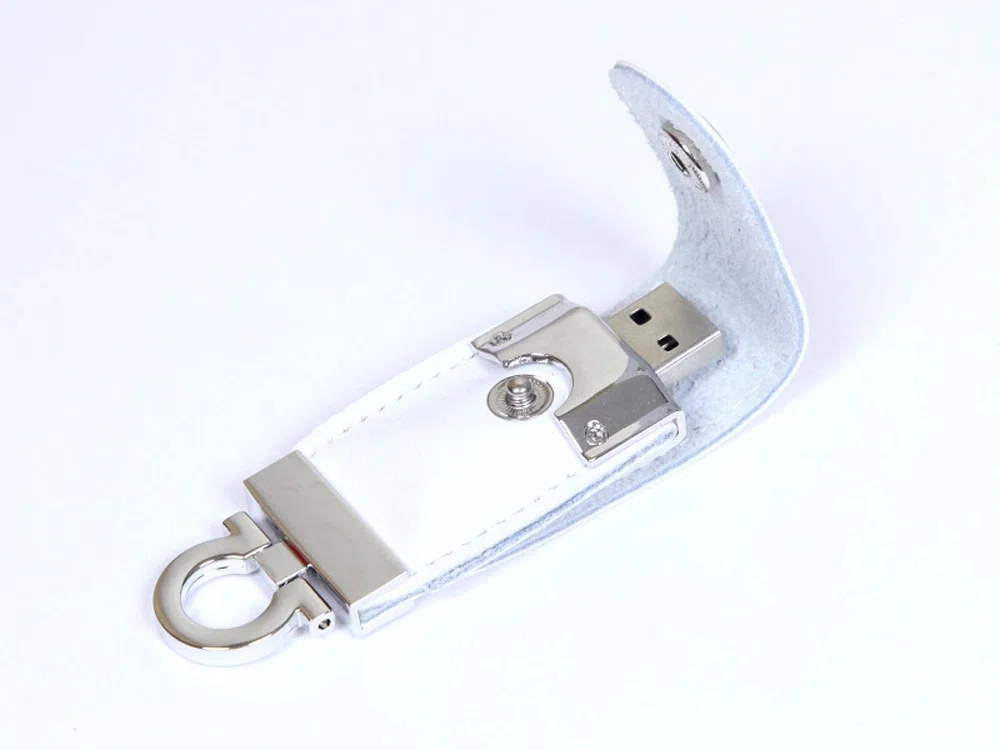 USB 2.0- флешка на 32 Гб в виде брелока, белый