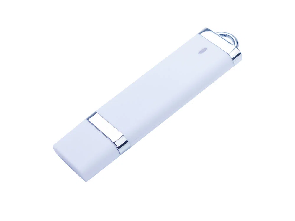 USB 2.0- флешка на 32 Гб Орландо, soft-touch, белый