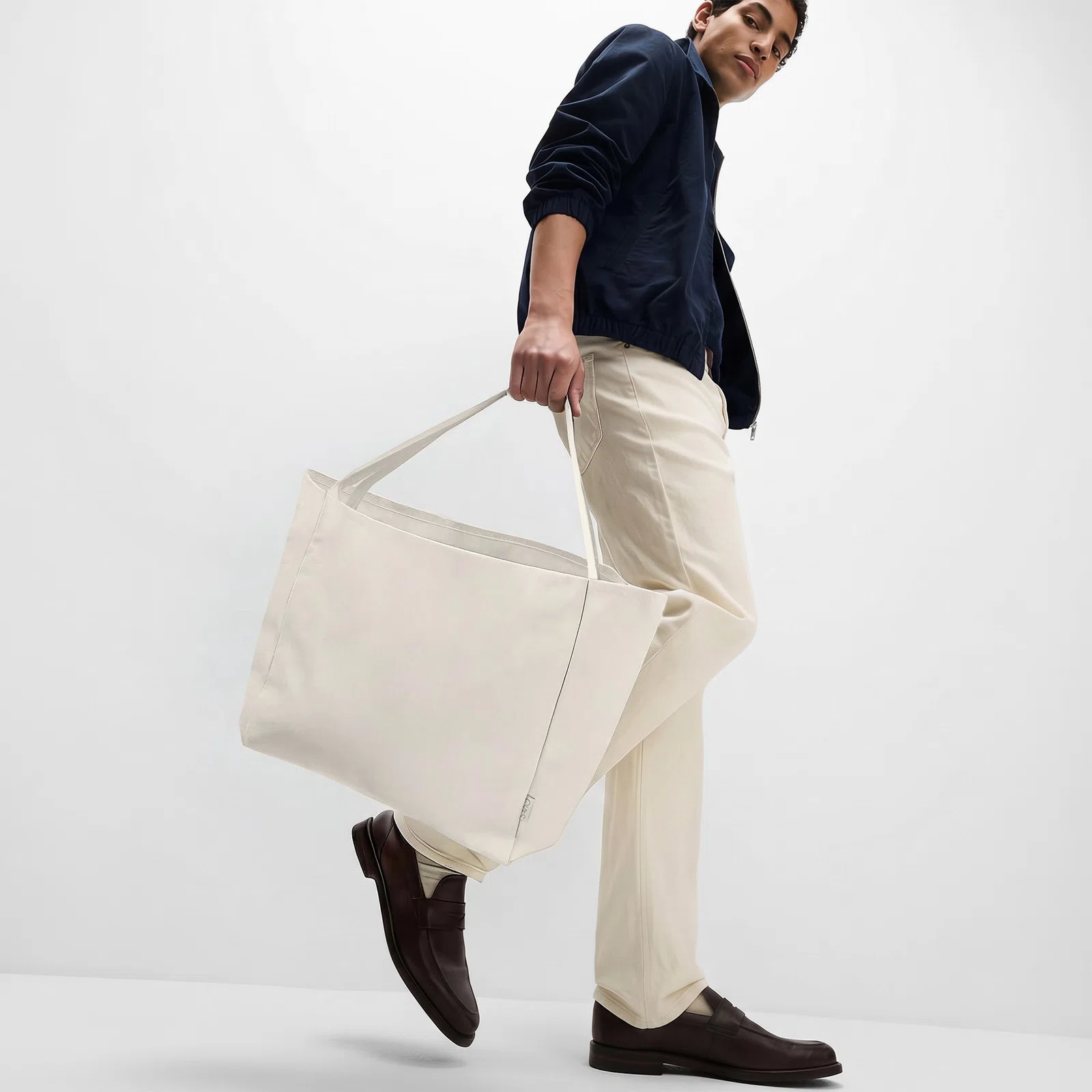 Шоппер-оверсайз Grossbag из переработанного хлопка, 340 г/м2, натуральный