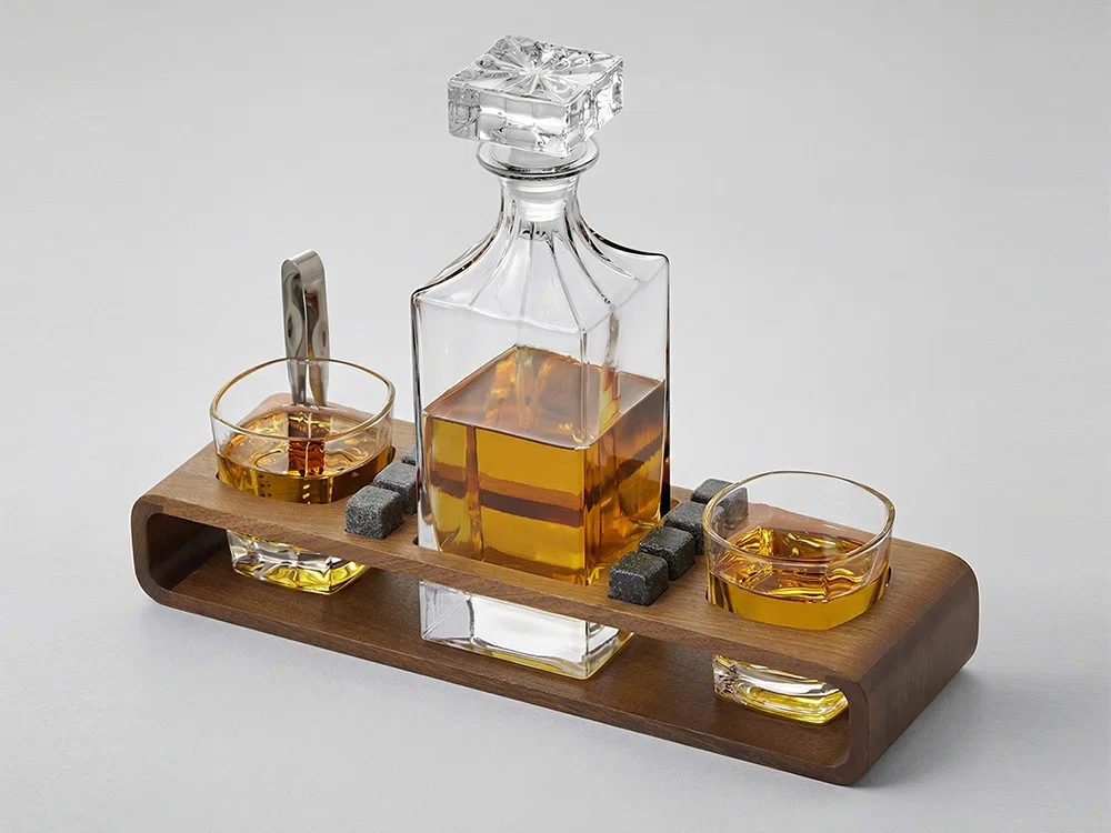Подарочный набор для виски Whiskey Wonder, коричневый, прозрачный