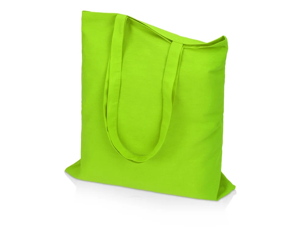 Сумка из хлопка Carryme 120, 120 г/м2, зеленое яблоко