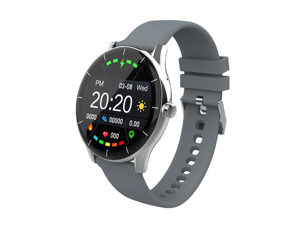 Умные часы IoT Watch GT, 2 ремешка в комплекте, черный, голубой