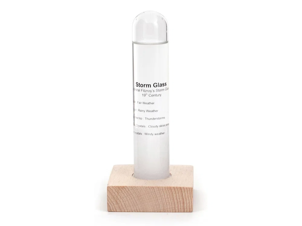 Предсказатель погоды Storm Glass, прозрачный, натуральный