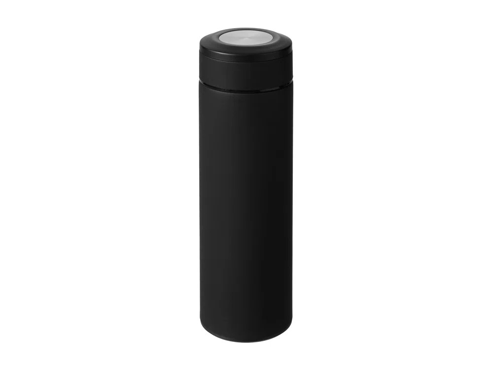 Вакуумный термос Vacuum Flask C1, soft touch, 420мл, черный/серебристый