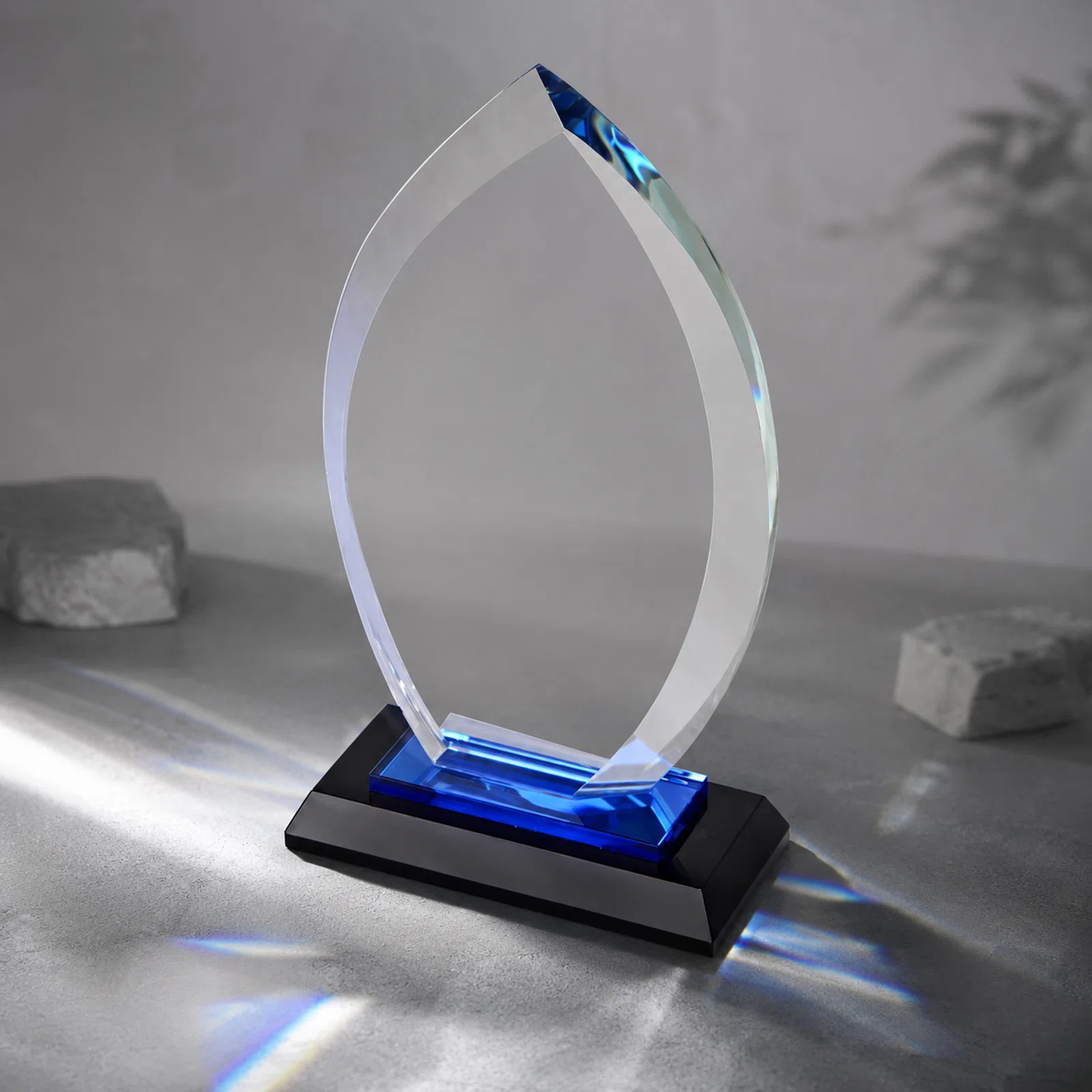 Награда Flame, прозрачный, синий, черный