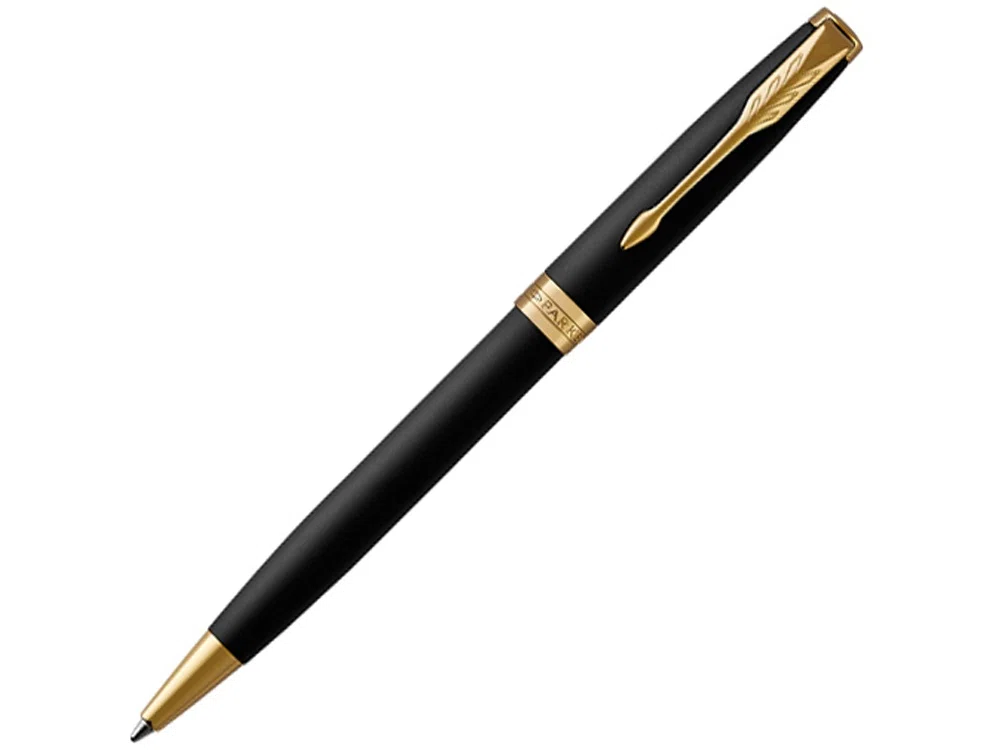 Ручка шариковая Parker Sonnet Core Matte Black GT, черный матовый/золотистый