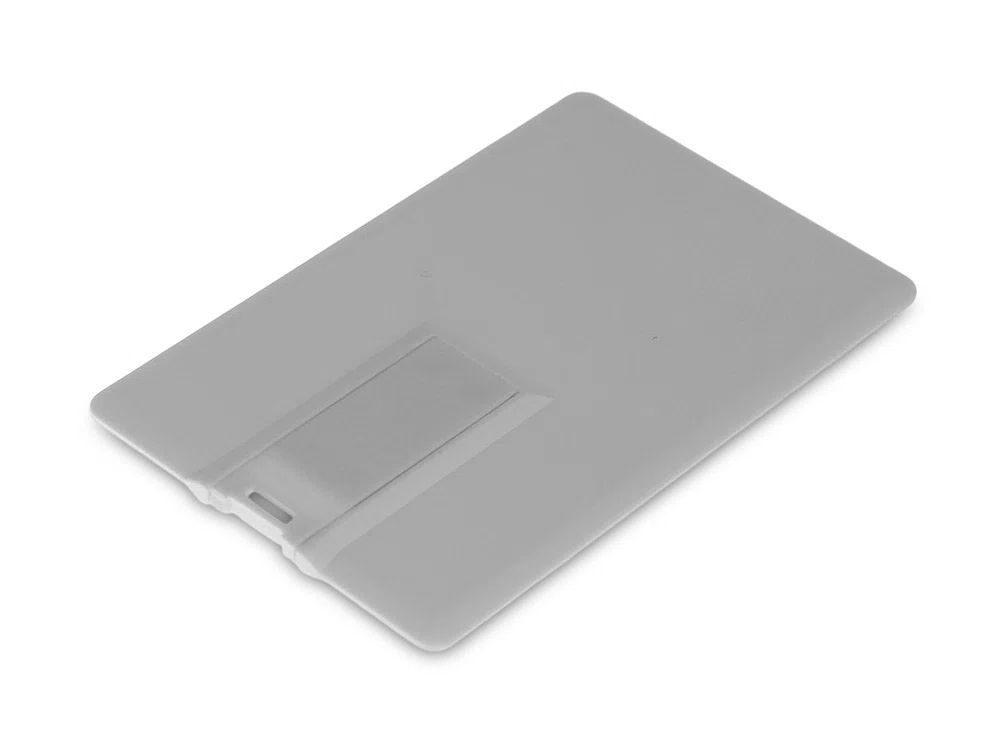 USB 3.0- флешка на 256 Гб в виде визитки, с раскладным чипом, белый