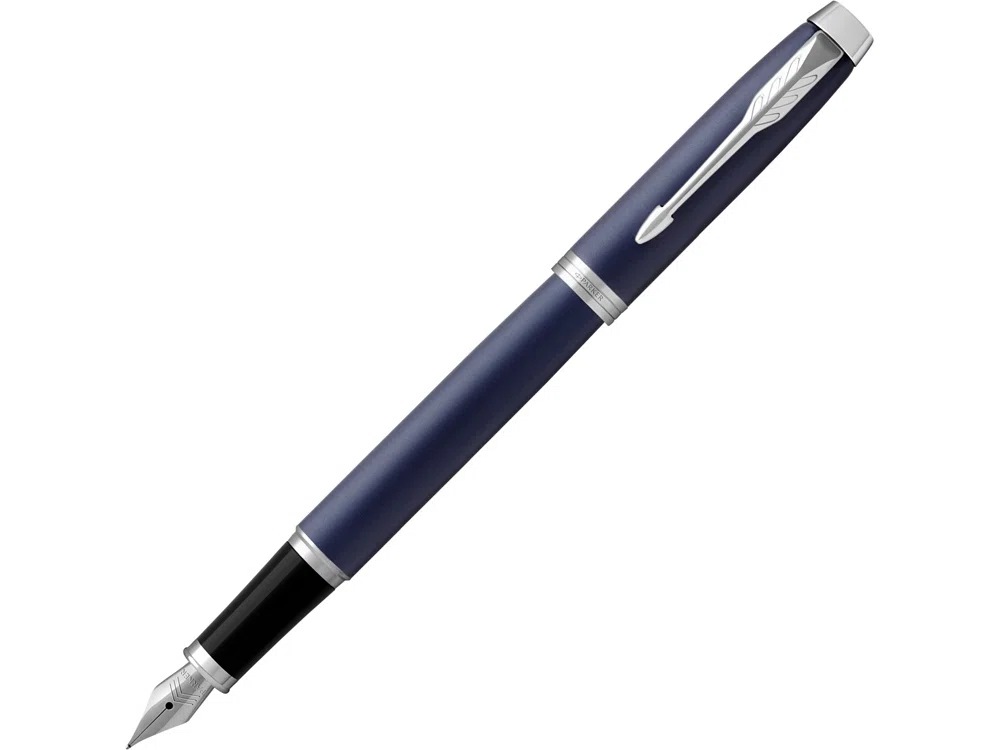 Ручка перьевая Parker IM Core Blue CT, темно-синий/черный/серебристый