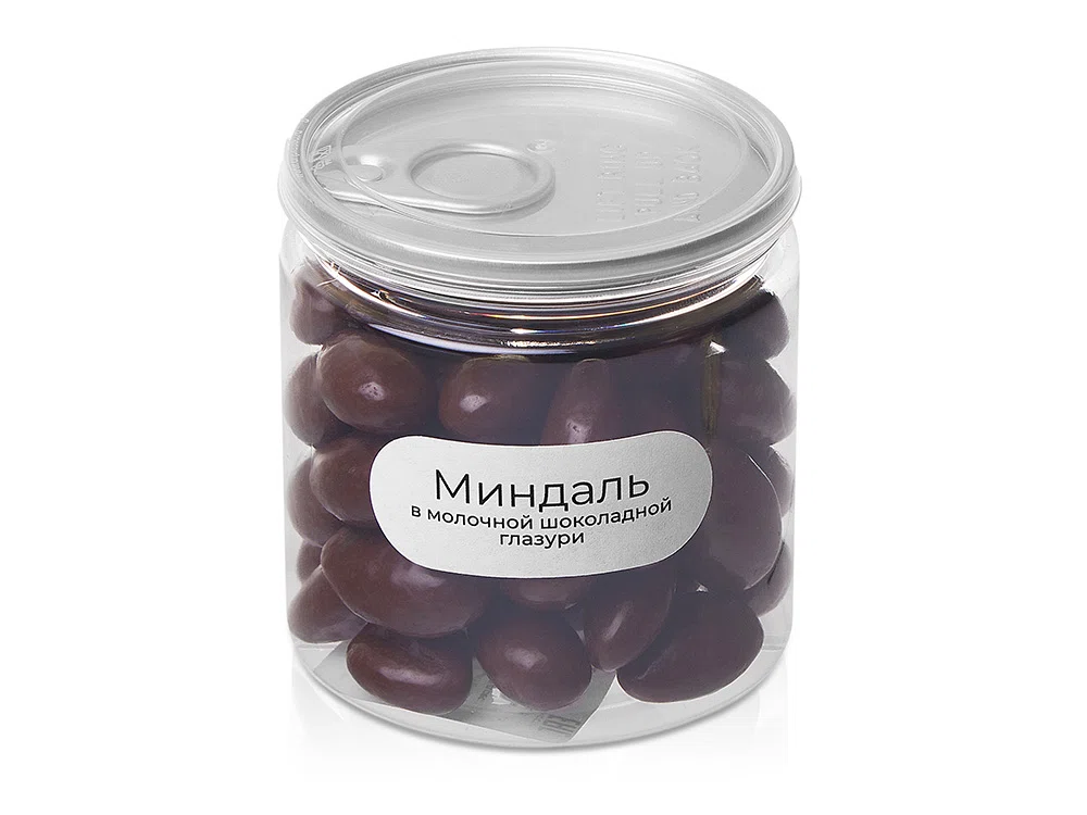 Миндаль в молочной шоколадной глазури Glazura, 140 гр, коричневый