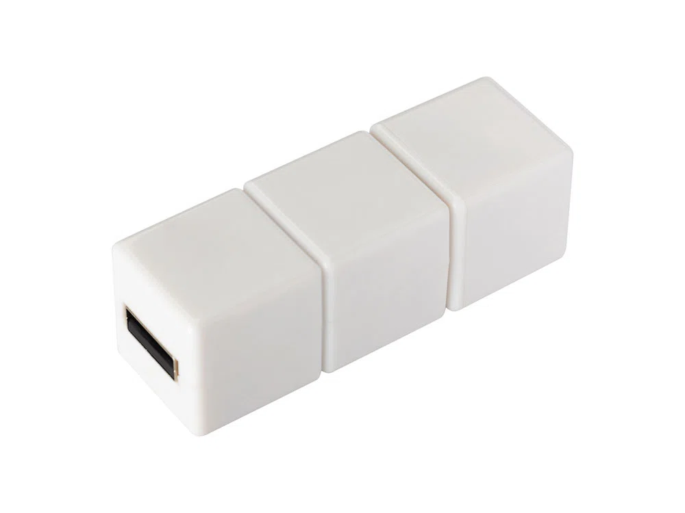 USB 2.0- флешка на 2 Гб Кубик Рубика, белый