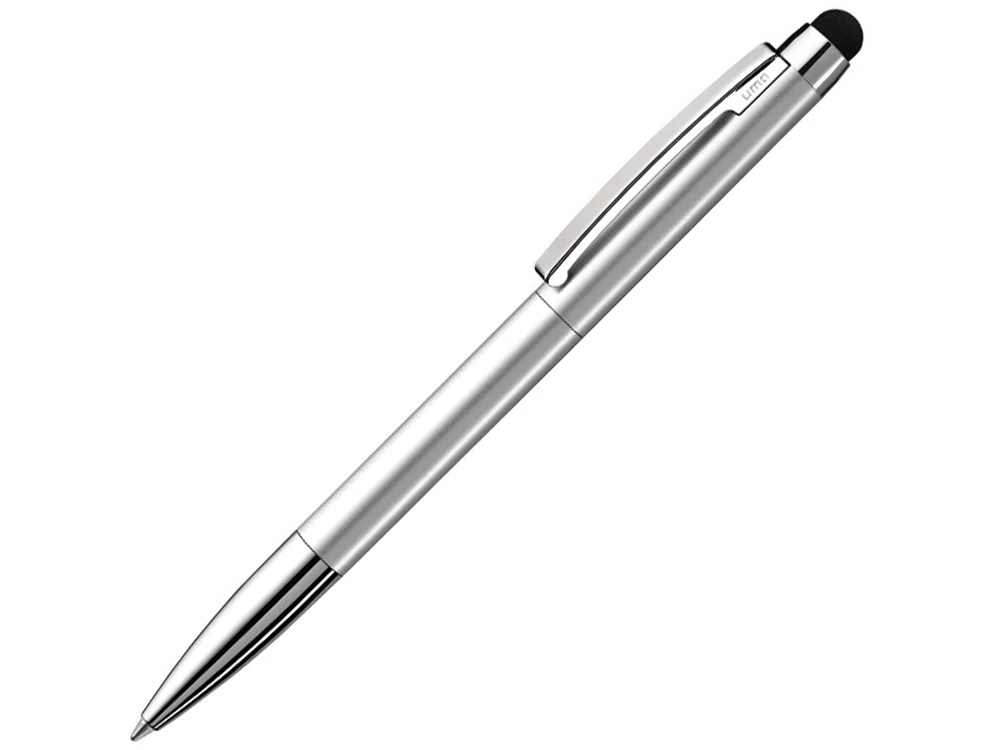 Ручка шариковая металлическая Slide Touch, серебристый