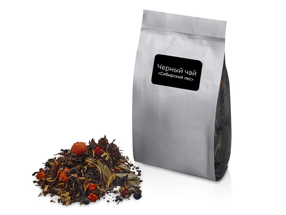 Чай черный Сибирский лес, серия Herbalis, серебристый
