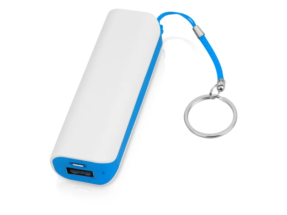 Портативное зарядное устройство Basis, 2000 mAh, белый/фиолетовый