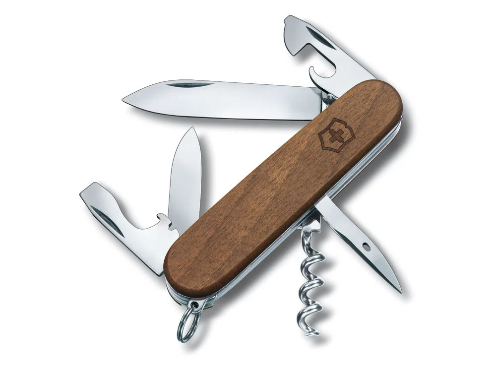 Нож перочинный Spartan Wood, 91 мм, 10 функций, коричневый