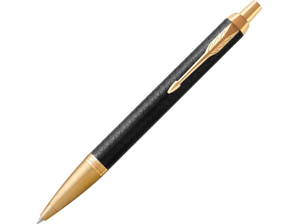 Ручка шариковая Parker IM Premium, черный, золотистый