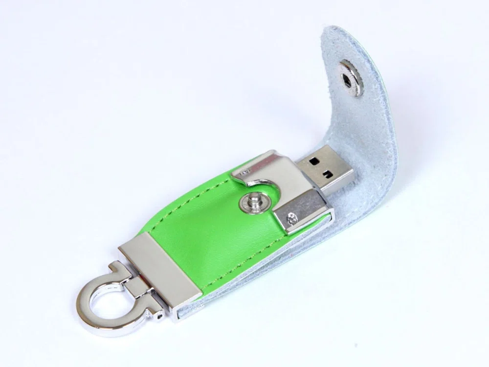 USB 2.0- флешка на 8 Гб в виде брелока, зеленый