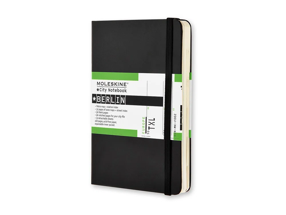 Записная книжка City Berlin (Берлин), Pocket, черный