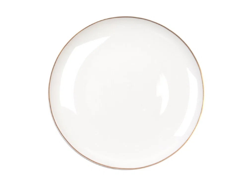 Тарелка PLATE UNI GLD, белый