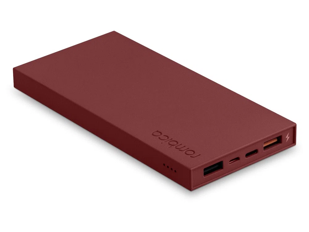 Внешний аккумулятор NEO ARIA, 10000 mAh, бордовый/серый