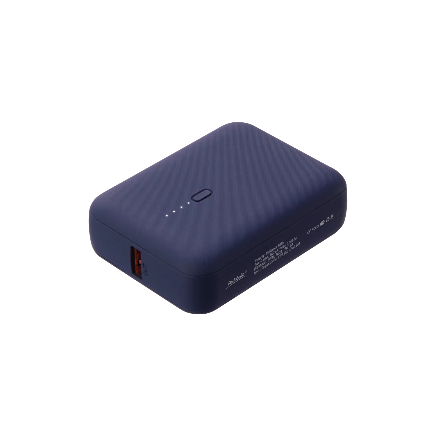 Внешний аккумулятор с функцией быстрой зарядки Формула (Formula) 10000 mAh, синий