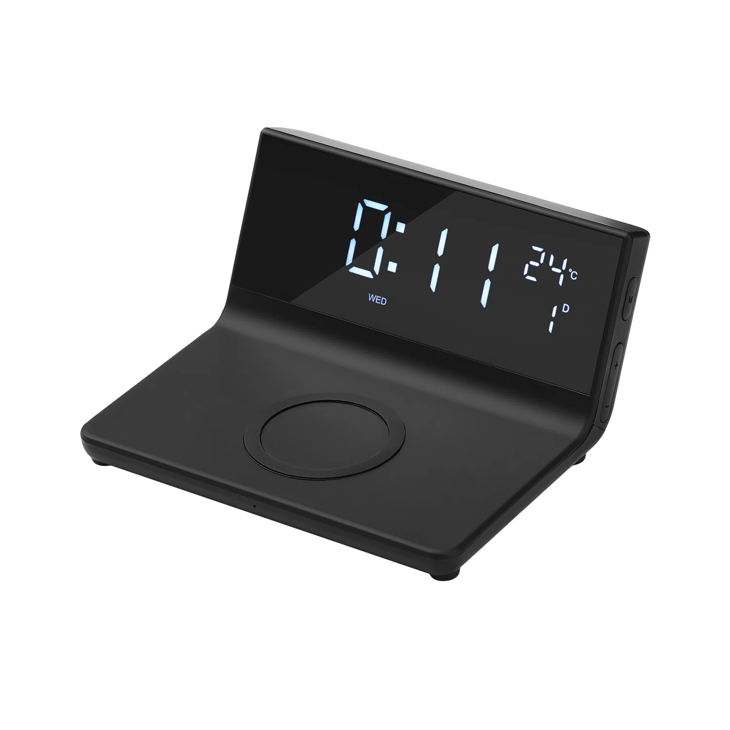 Зарядная станция с часами 15W Зенит (Zenith), черный