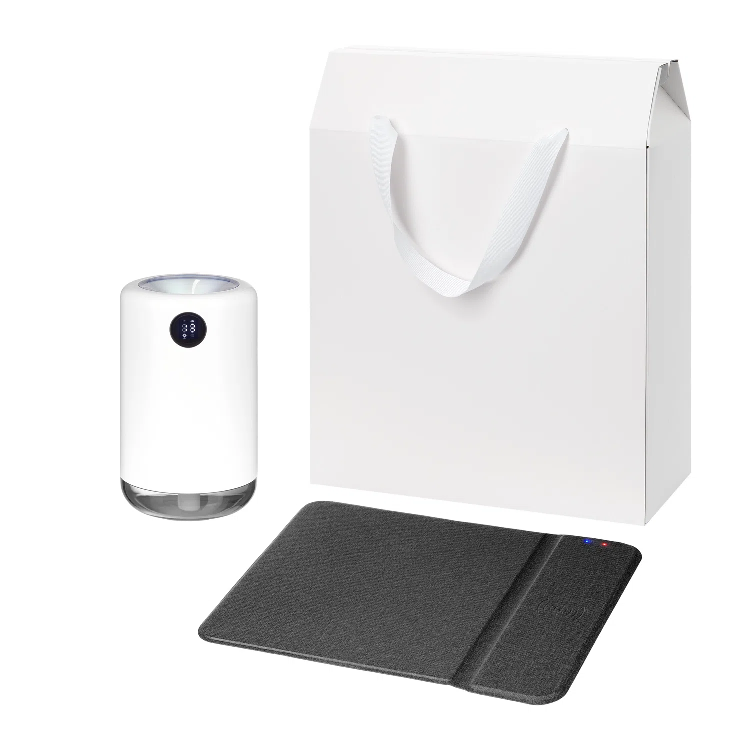 Подарочный набор Блисс, Онор (Bliss, Ноnor), черный (увлажнитель воздуха, зарядное устройство), белый/черный