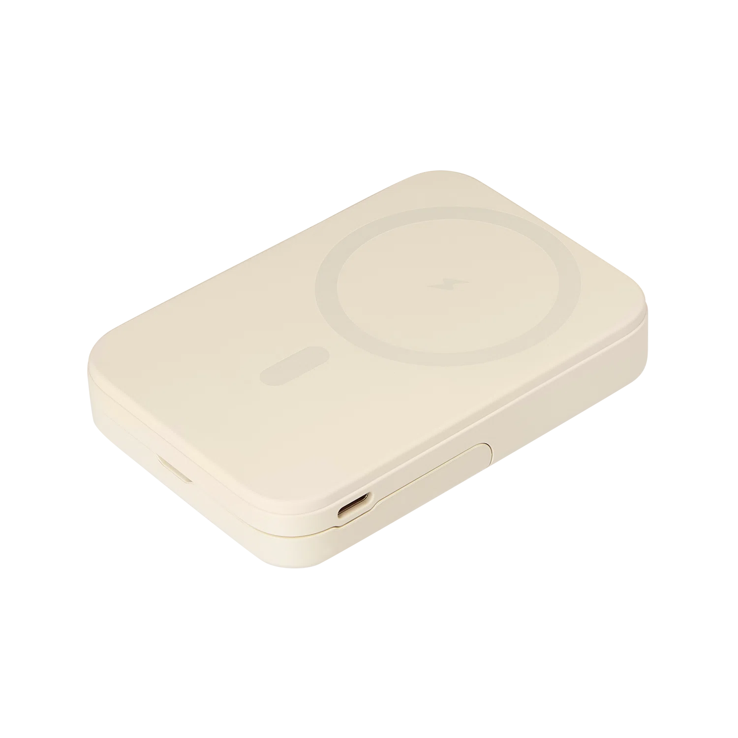 Внешний аккумулятор Юнион PD (Union PD) 10000mAh с функцией беспроводной зарядки 15W, бежевый