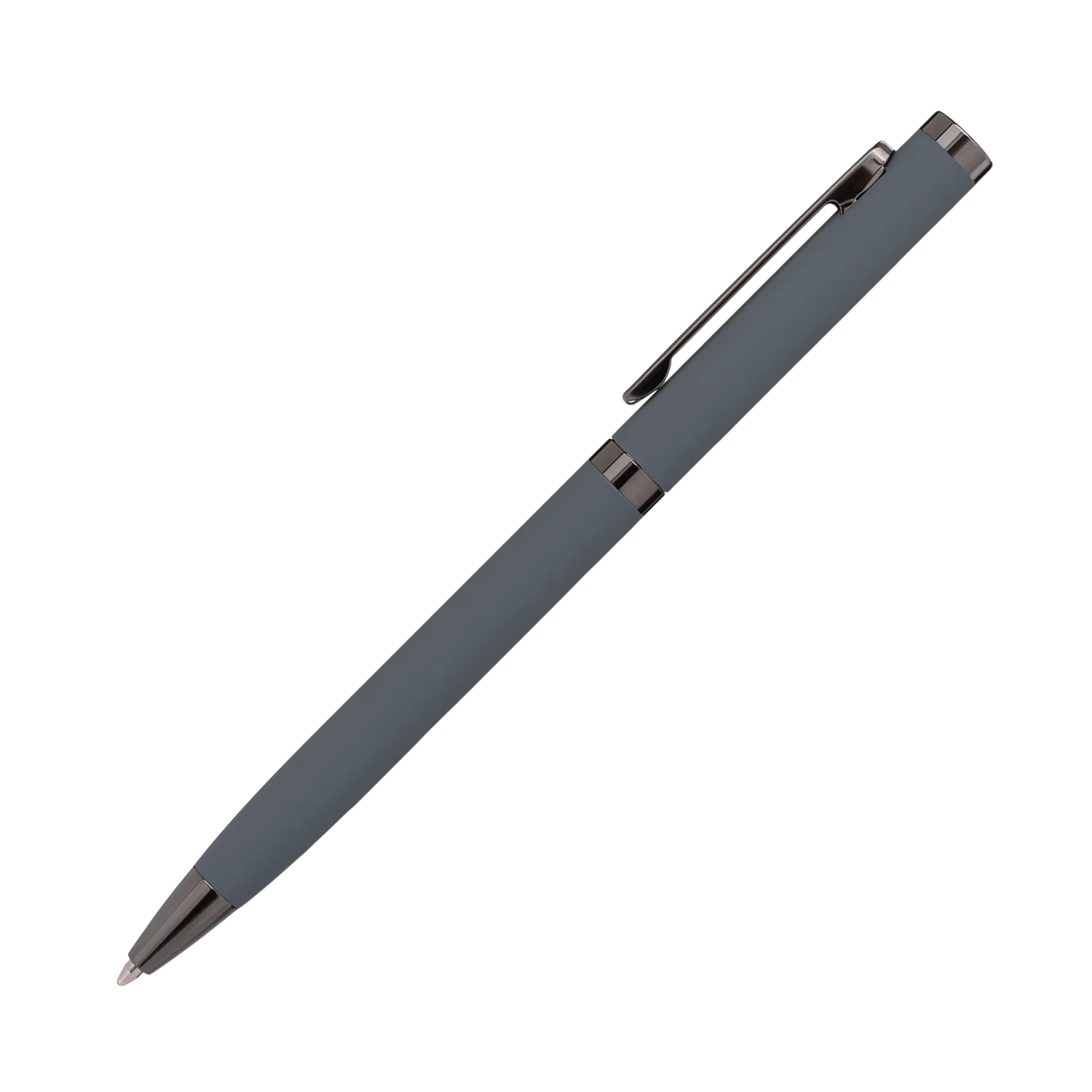 Шариковая ручка Нокс (Nox), бежевая, серый